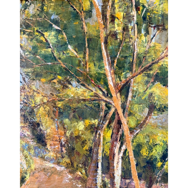 Wood Vintage European Oil Landscape Painting For Sale - Image 7 of 15