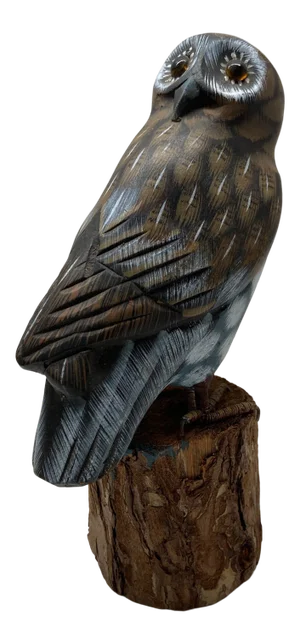 Vintage Rustic Farmhouse Wooden Owl