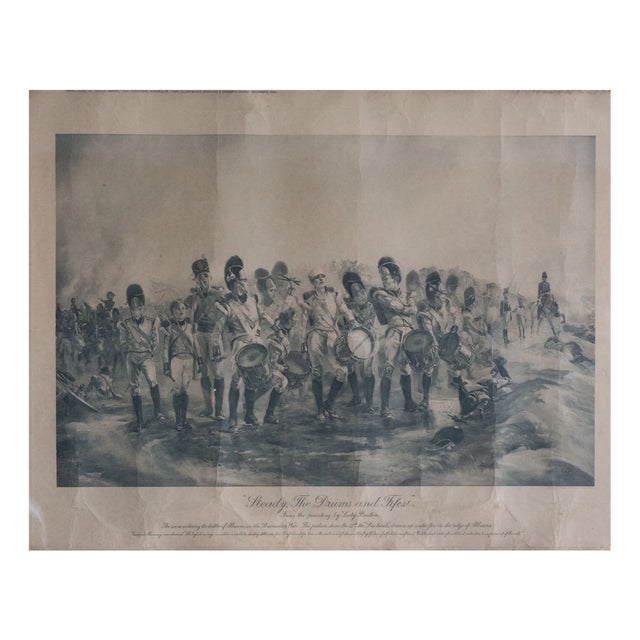 After Lady Butler, Steady, the Drums and Fifes!, 1890s, Lithograph For Sale