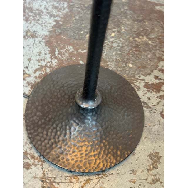 Pottery Barn Hammered Metal Floor Lamp For Sale In San Francisco - Image 6 of 12