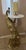 Gold Finish Peacock Side Table Marble Top For Sale - Image 12 of 12