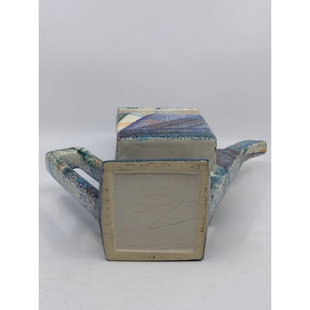 1990s Postmodern Multi Color Tea Pot by Charles Nalle For Sale - Image 11 of 11