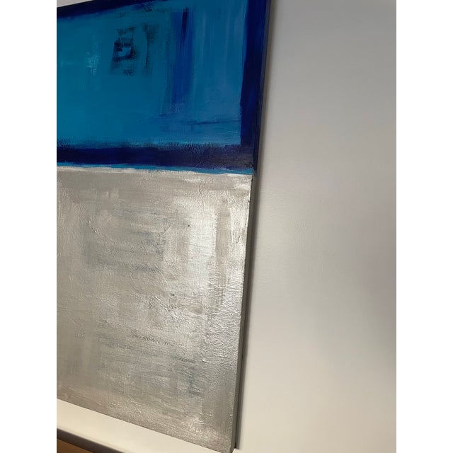 2010s Painting Michael Hall Canvas Signed Original 60” X 48” For Sale - Image 5 of 5