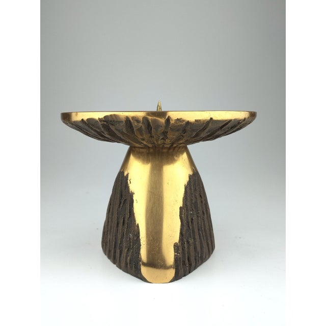 Brutalist Bronze Candleholder by Horst Dalbeck, 1960s For Sale - Image 6 of 9