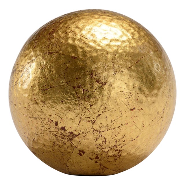 Hammered Ball - Gold, Medium For Sale