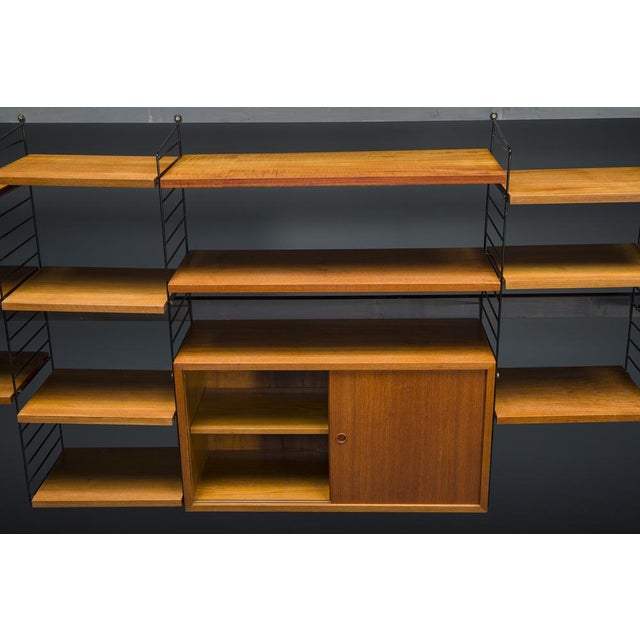 Modular Teak Wall Shelf by Nils Strinning for String, 1960s, Set of 29 For Sale - Image 14 of 17