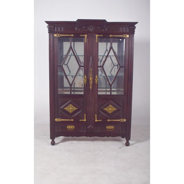 Antique Portuguese Dutch-Style Display Cabinet, 1800s For Sale - Image 12 of 13