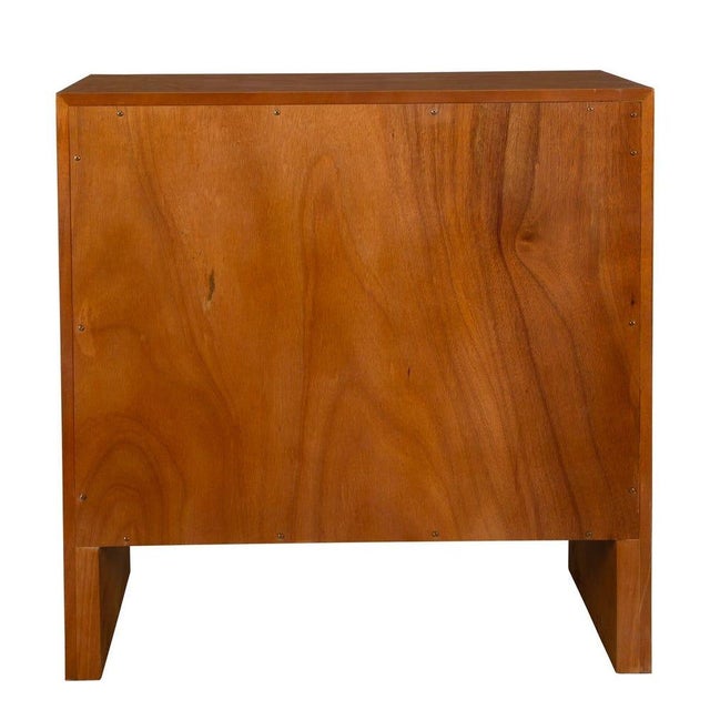 Burl Wood 2 Drawer Chest For Sale - Image 11 of 11