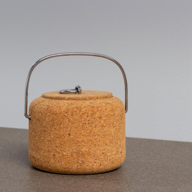 Cork Ice Bucket by Signe Persson Melin for Boda Nova, 1970s For Sale - Image 4 of 8