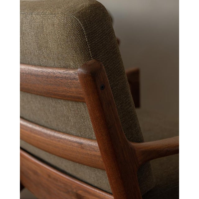 Vintage Danish Modern Senator Armchairs in Teak by Ole Wanscher for Cado, 1960s, Set of 2 For Sale - Image 17 of 18