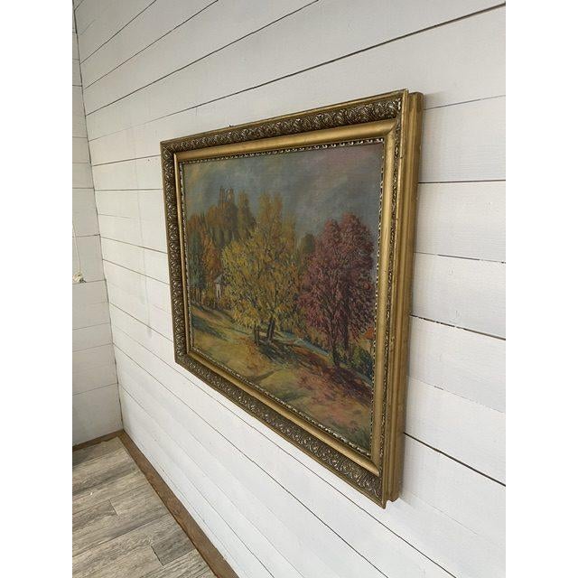 Landscape Composition, Oil Painting on Canvas For Sale - Image 5 of 7