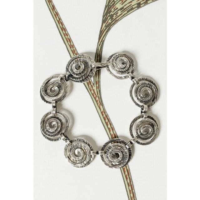 Vintage Silver Bracelet by Elis Kauppi, 1967 For Sale - Image 4 of 7