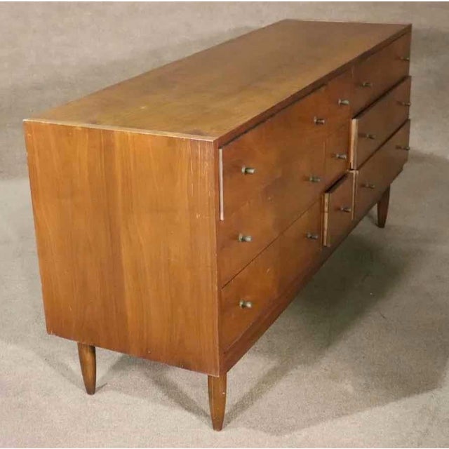 Wood Mid 20th Century Mid-Century Dresser by National Furniture Co., Attributed For Sale - Image 7 of 8