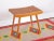 1960s Mid-Century Ash and Wickerwork Side Table and Stool from Uluv, 1960s, Set of 2 For Sale - Image 5 of 18