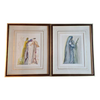 Salvador Dali, Divine Comedy No. 27 and No. 32, 1963, Lithographs, Set of 2 For Sale