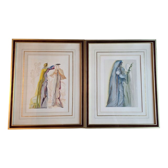 Salvador Dali, Divine Comedy No. 27 and No. 32, 1963, Lithographs, Set of 2 For Sale