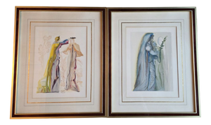 Salvador Dali, Divine Comedy No. 27 and No. 32, 1963, Lithographs, Set of 2