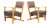 Sculptural European Beech Lounge Armchairs, 1960s, Set of 2 For Sale