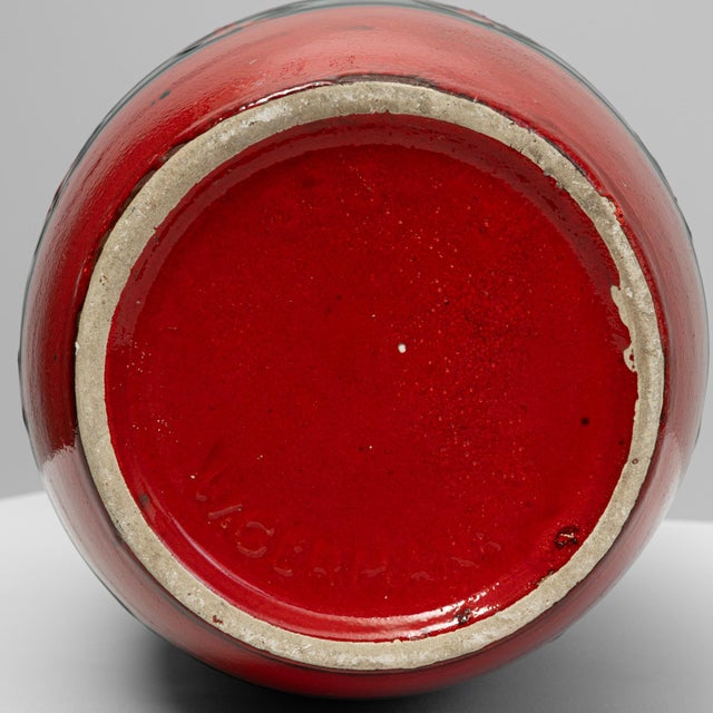 Brown 20th Century German 'W. Germany' Ceramic Vase For Sale - Image 8 of 18