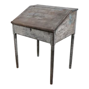 Antique Early American Primitive Schoolmaster's Desk