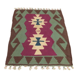 1960s Turkish Hand Knotted Cappadocia Rug For Sale