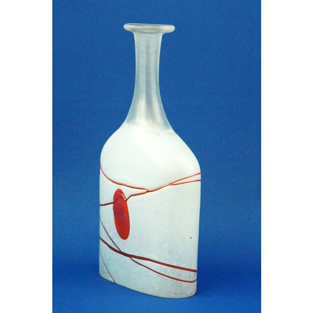 20th Century Scandinavian Glass Bottle Vase from Kosta Boda Bertil Vallien, Sweden, 1930s For Sale - Image 6 of 18