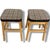 Mid-Century Stools in Oak with Tweed Upholstered Seats, Set of 2 For Sale - Image 5 of 9