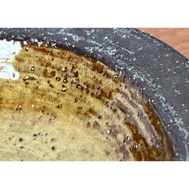 1960s Mid-Century Modern Yellow Danish Studio Pottery Bowl from Michael Andersen Keramik, 1960s For Sale - Image 5 of 11