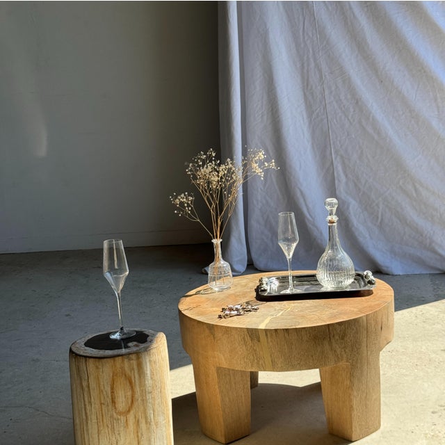 Coffee Table in Natural Mango Wood, 1980s For Sale - Image 6 of 18