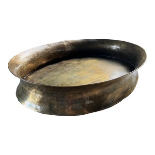 Vintage Brass Tray/Planter For Sale