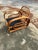 Brown Mid Century Paul Frankl Style Bent Rattan Bamboo Three Strand Pretzel Lounge Chair S Front For Sale - Image 8 of 12
