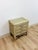 Ficks Reed Mid 20th Century Ficks Reed Style Faux Bamboo Nightstand Beige Coastal Hollywood Regency Bedside Table For Sale - Image 4 of 13