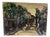 Jean Vinay, City View with People, 1920s-1940s, Painting on Wood For Sale