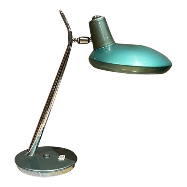 1960s Atomic Green Desk Lamp Style of Luis Pérez De La Oliva Fase For Sale