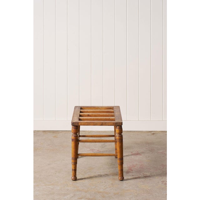Victorian 19th Century Victorian Oak Luggage Rack For Sale - Image 3 of 8