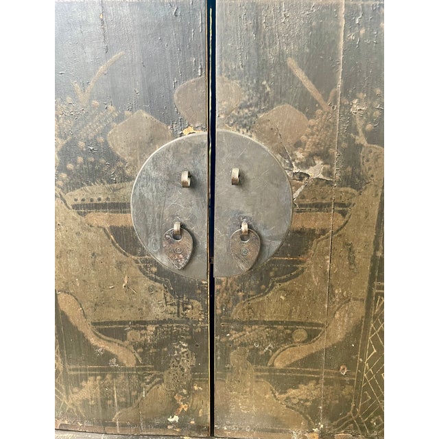 Early 19th Century Antique Chinese Lacquered Cabinets – Possibly 18th/19th Century For Sale - Image 5 of 14