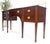 Kindel Brass Gallery Top 3 Drawers 1 Door Mahogany Federal Style Sideboard MINT For Sale - Image 12 of 14