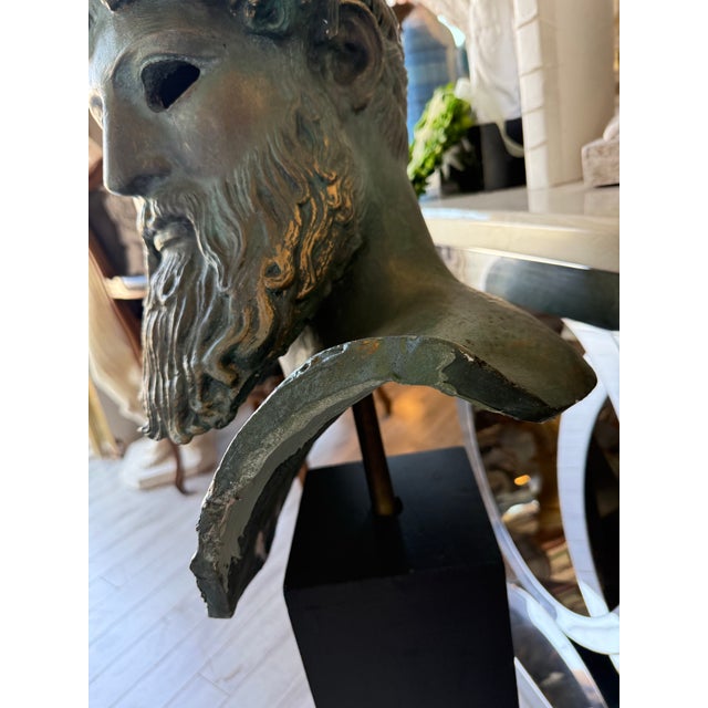 Sculpture Materials Vintage Greek Poseidon Torso Plaster Souvenir of Grand Tour. For Sale - Image 7 of 7