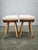 Mid-Century Modern Beech Stools, Czechoslovakia, 1960s, Set of 2 For Sale - Image 3 of 13
