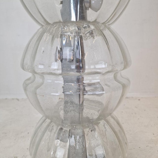 Italian Space Age Glass Floor Lamp, 1980s For Sale - Image 12 of 14