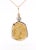 Metal Vintage Escudo "Doubloon" 22k Replica Coin & Lab Grown Diamond 14k Gold Pendant For Sale - Image 7 of 7