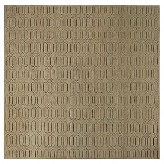 Oversized Modern Geometric Wool Rug by Doris Leslie Blau For Sale