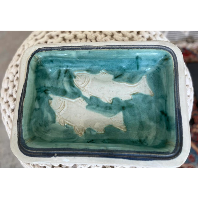 1995 Sally Christopher Pottery Fish Dish-Signed For Sale In Houston - Image 6 of 8