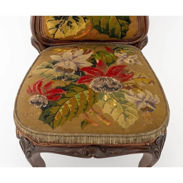 Victorian Rosewood Nursing Chair For Sale - Image 4 of 9