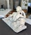 Stone 19th-Century Italian White Marble Sculpture Reclining Nymph Woman For Sale - Image 7 of 18