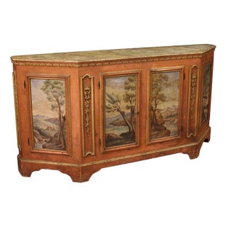 Venetian Lacquered Sideboard, 1950s For Sale