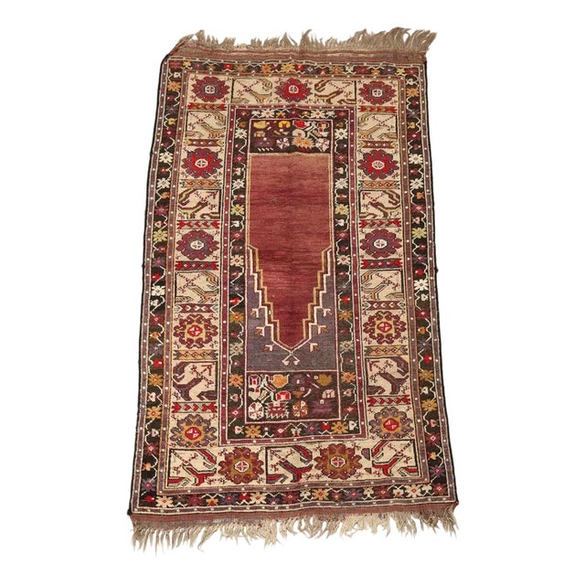 Vintage Turkish Kirsehir Rug For Sale