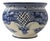 Vintage 1980s Alcobaca Blue and White Cachepot, Portugal For Sale