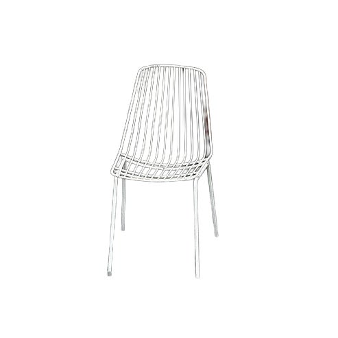 Vintage Metal Garden Chair, 1950s For Sale