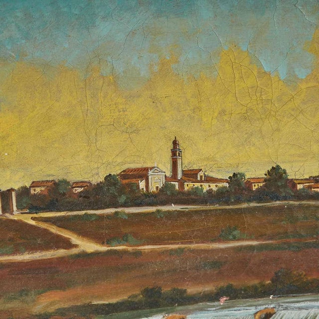 N. Borsato, Landscape, Oil on Canvas, 1940s For Sale - Image 3 of 6